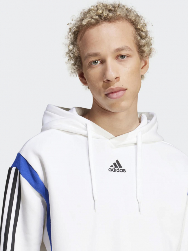 Sweat à capuche cb blanc homme - Adidas