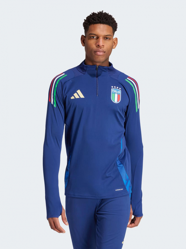 Sweat d'entrainement figc italie bleu marine homme - Adidas