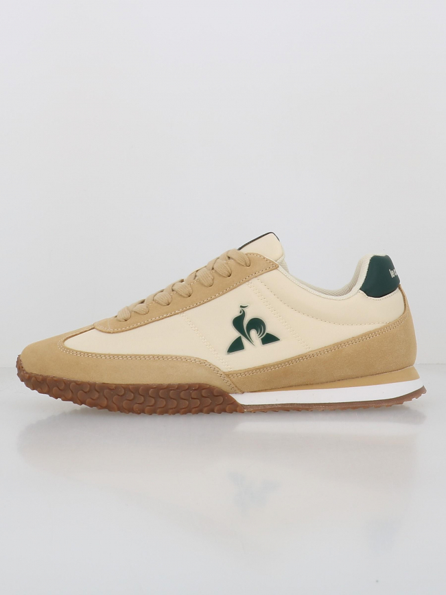 Baskets bi-matière veloce beige homme - Le Coq Sportif