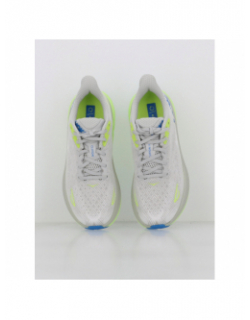 Chaussures de running clifton 9 blanc gris homme - Hoka