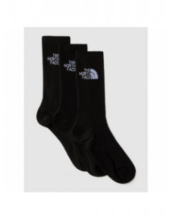 Pack de 3 paires de chaussettes multi sport noir adulte - The North