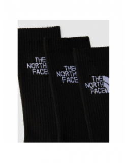 Pack de 3 paires de chaussettes multi sport noir adulte - The North