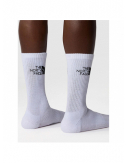 Pack de 3 paires de chaussettes multi sport blanc - The North Face