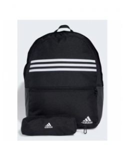 Sac à dos + trousse classic horizontal 3 bandes noir - Adidas