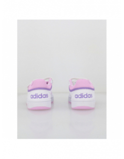 Baskets hoops 3.0 cf blanc rose enfant - Adidas