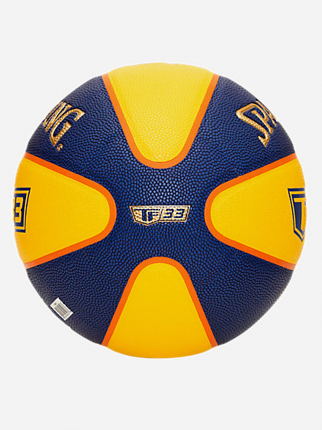 Ballon de basketball tf-33 gold taille 6 jaune bleu - Spalding