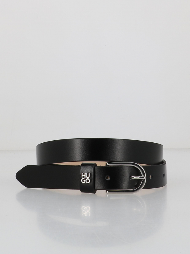 Ceinture en cuir zoey noir femme - Hugo