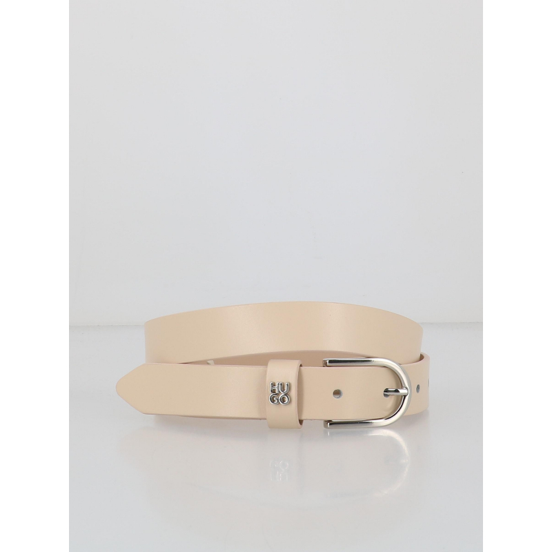 Ceinture en cuir zoey beige femme - Hugo