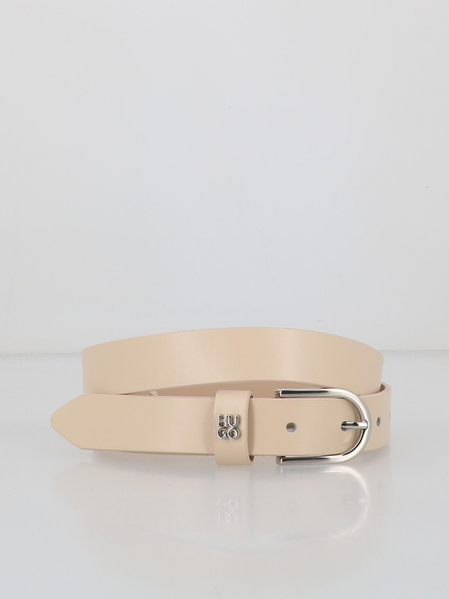 Ceinture en cuir zoey beige femme - Hugo