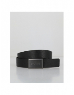 Ceinture en cuir garlond noir homme - Hugo