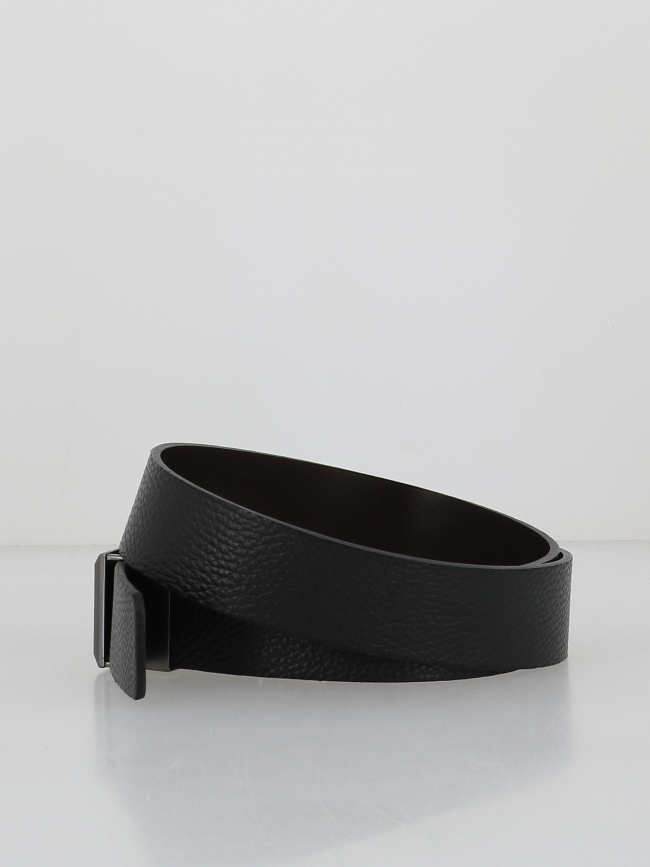 Ceinture en cuir garlond noir homme - Hugo