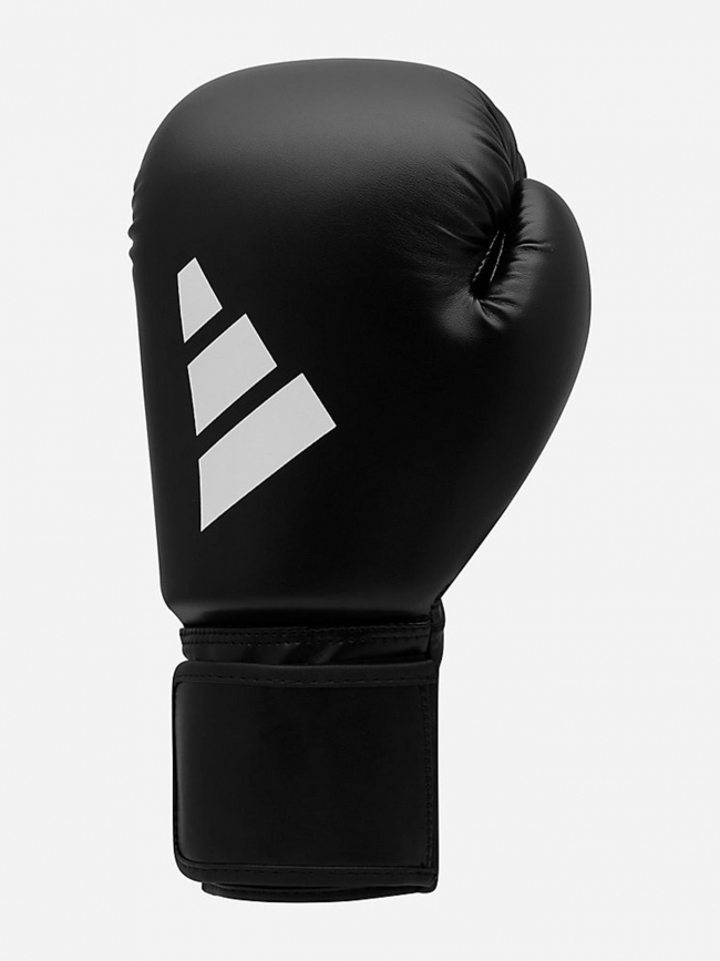 Kit boxe avec gants bandes et protège dents noir blanc - Adidas