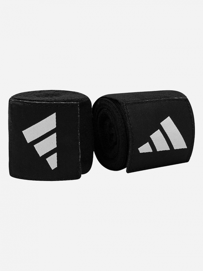 Kit boxe avec gants bandes et protège dents noir blanc - Adidas