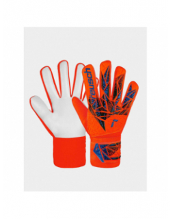 Gants de football attrakt starter solid orange bleu enfant - Reusch