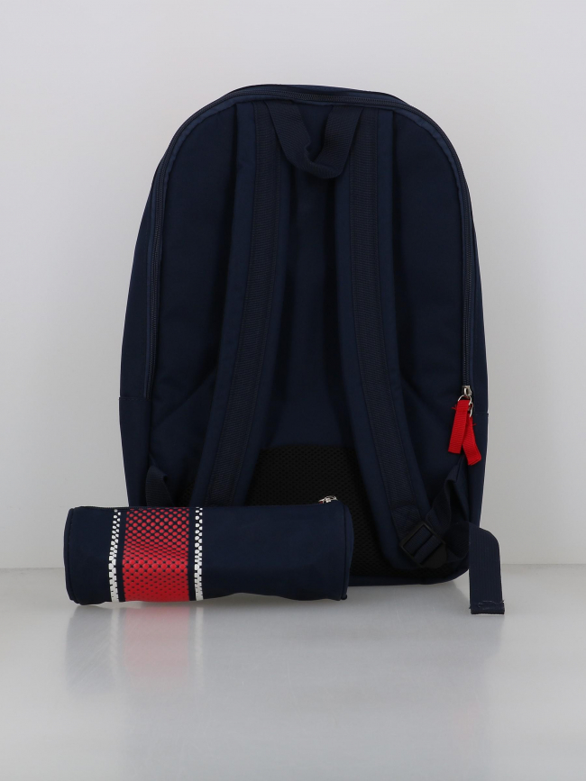 Sac a dos 2 compartiments + trousse bleu marine adulte - PSG