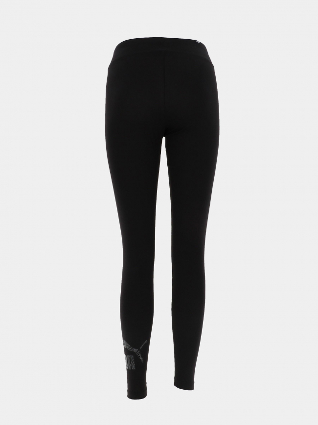 Legging logo zébré noir femme - Puma