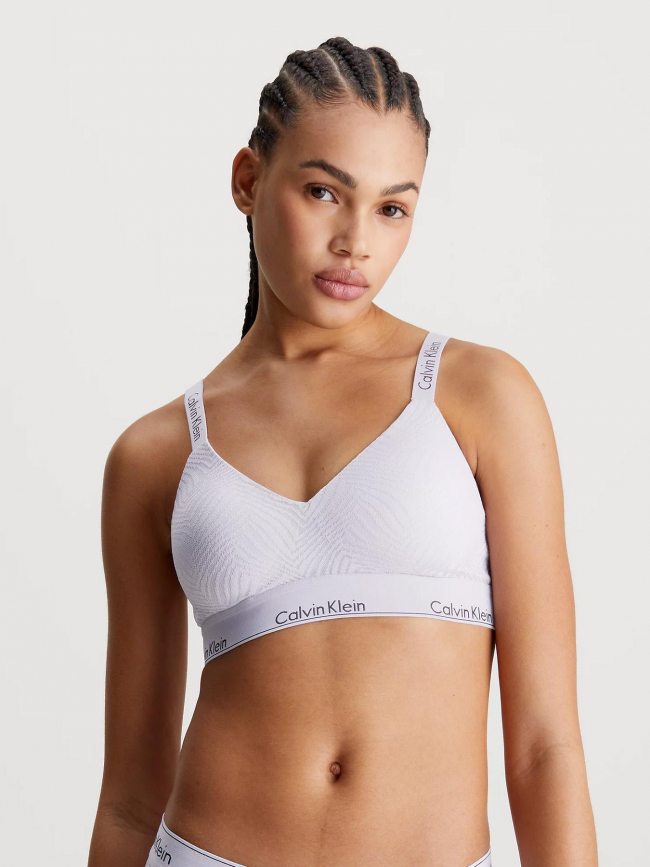 Brassière lghtly lines violet femme - Calvin Klein