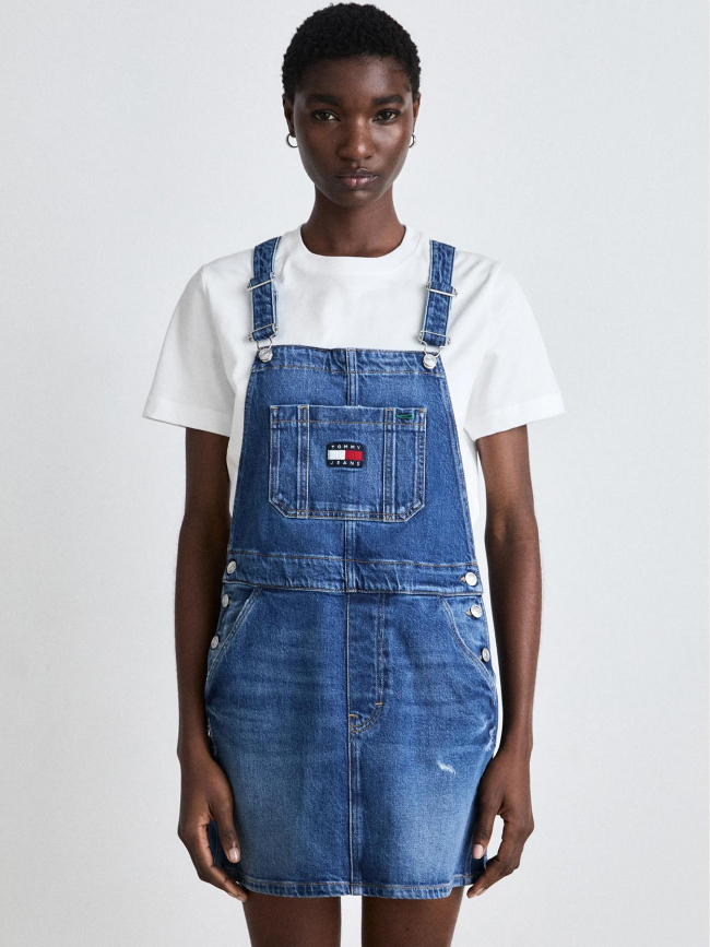 Robe salopette en jean dungaree bleu femme - Tommy Jeans