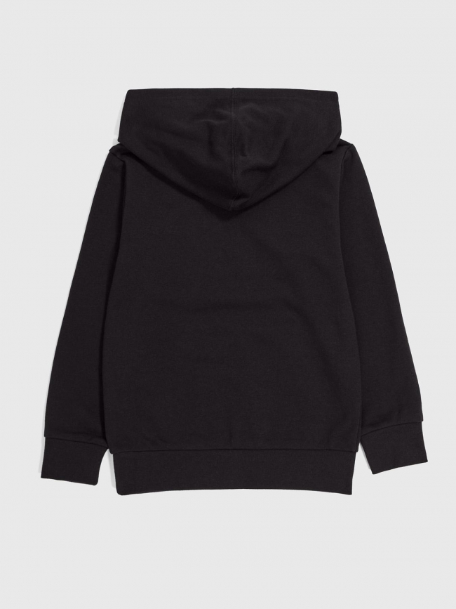 Sweat à capuche logo brodé noir enfant - Champion