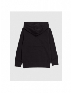 Sweat à capuche logo brodé noir enfant - Champion