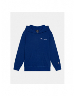 Sweat à capuche petit logo brodé bleu marine enfant - Champion