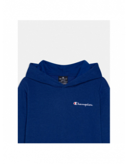 Sweat à capuche petit logo brodé bleu marine enfant - Champion