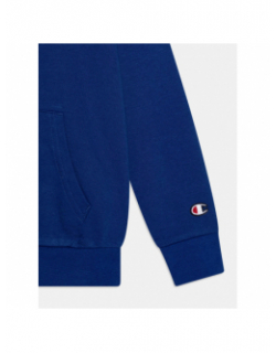 Sweat à capuche petit logo brodé bleu marine enfant - Champion