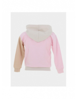 Sweat à capuche active top rose beige fille - Guess