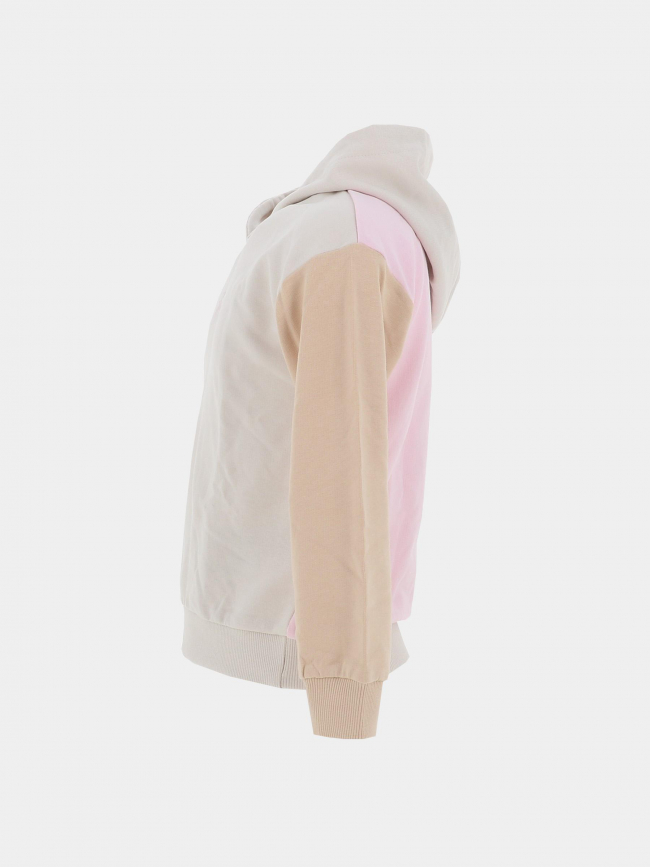 Sweat à capuche active top rose beige fille - Guess