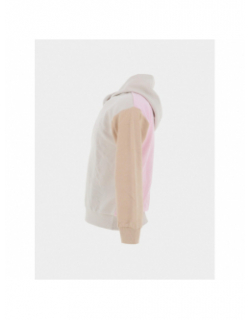 Sweat à capuche active top rose beige fille - Guess