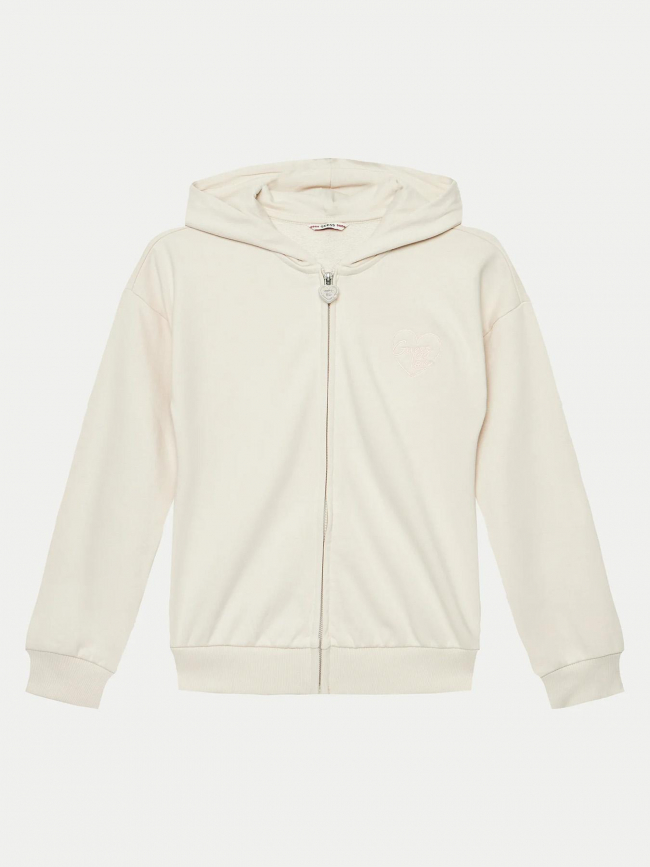 Veste zippée ls active beige enfant - Guess