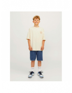 T-shirt brooklyn back beige enfant - Jack & Jones