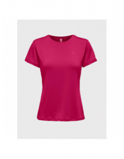 T-shirt stretch carmen rose femme - Only Play