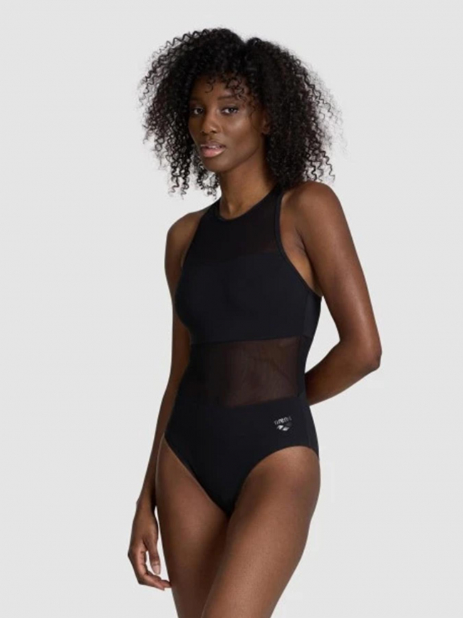 Maillot de bain 1 pièce water touch noir femme - Arena