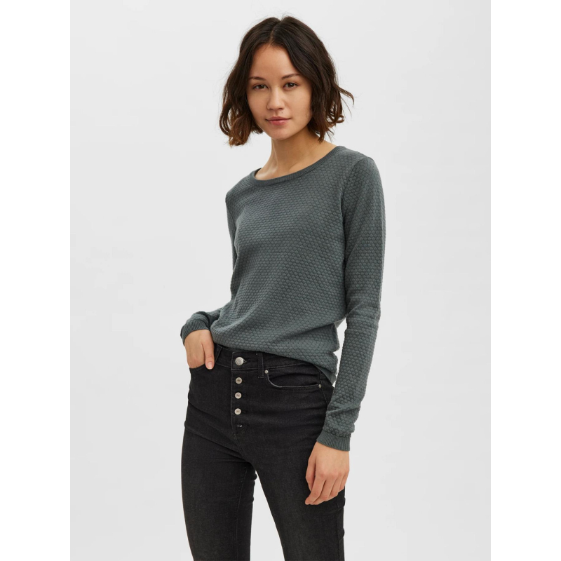 Pull texturé care vert femme - Vero Moda