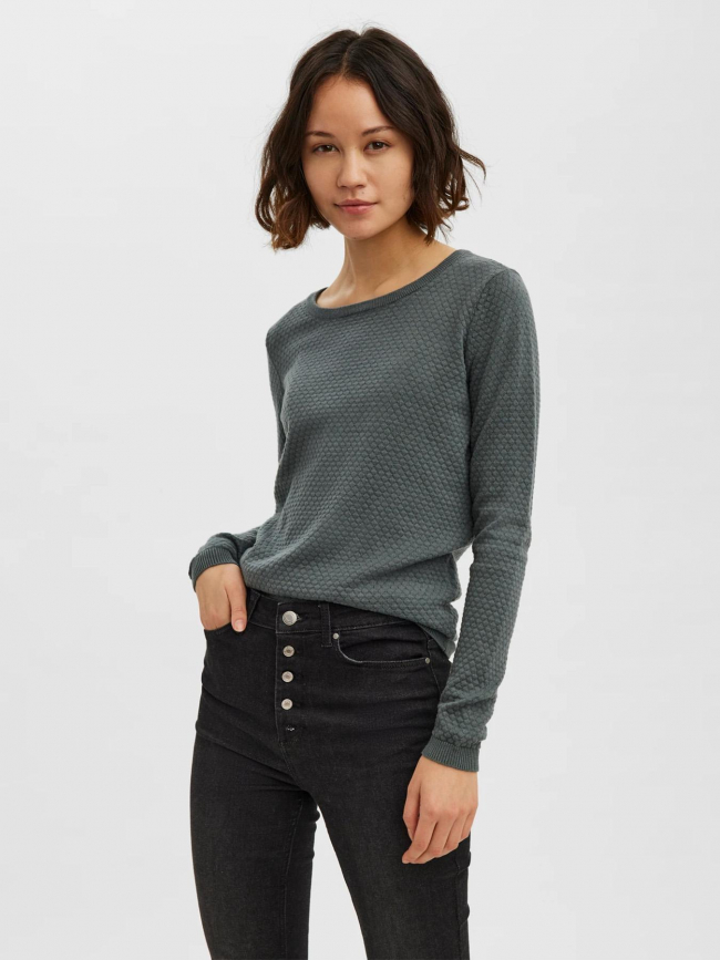 Pull texturé care vert femme - Vero Moda