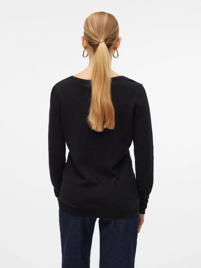 Pull texturé care noir femme - Vero Moda