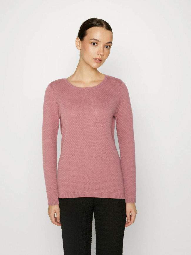 Pull texturé care rose femme - Vero Moda