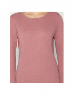 Pull texturé care rose femme - Vero Moda