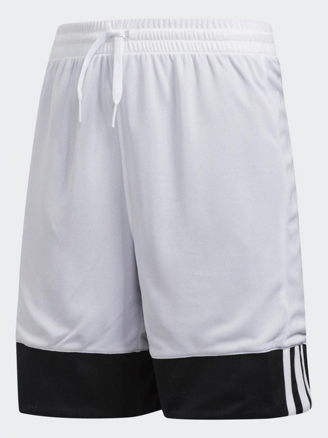 Short de basketball réversible noir blanc enfant - Adidas