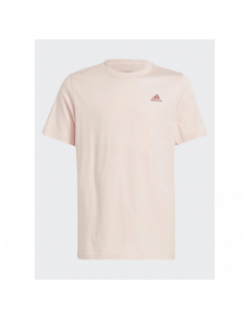 T-shirt uni logo rose enfant - Adidas