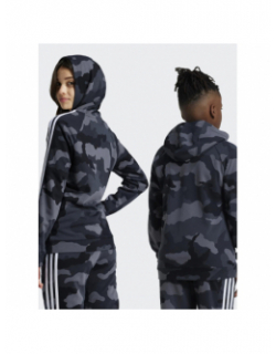 Sweat à capuche camo ft hd gris enfant - Adidas