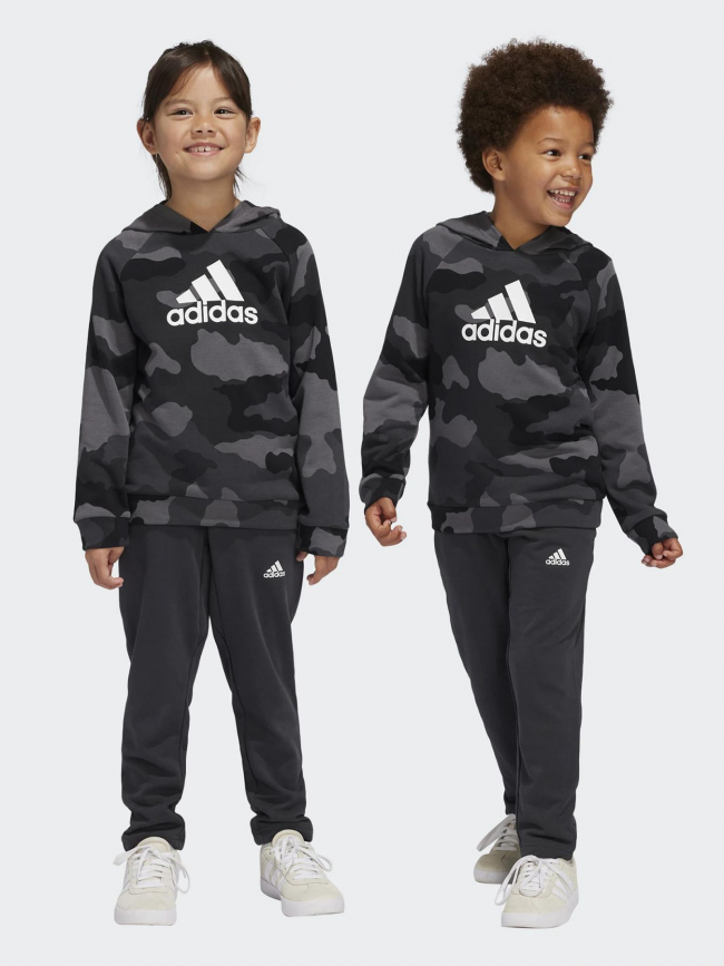 Ensemble sweat et jogging camo gris enfant - Adidas