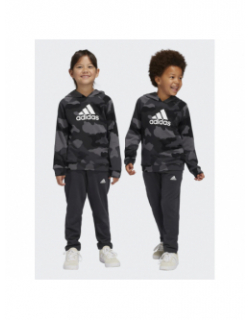 Ensemble sweat et jogging camo gris enfant - Adidas