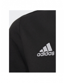 T-shirt col v uni logo brodé ent22 noir enfant - Adidas