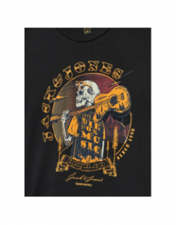 T-shirt skull rock noir enfant - Jack & Jones