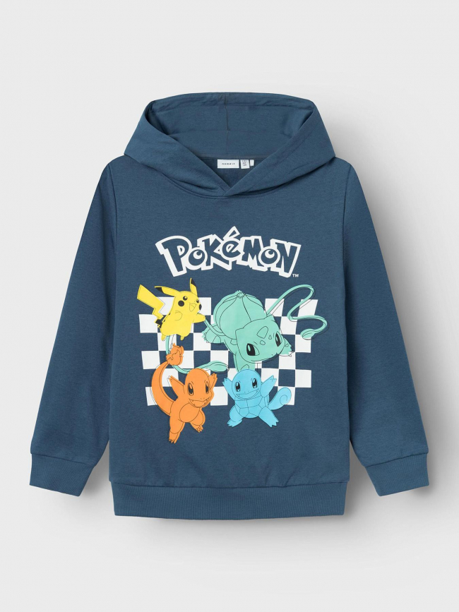 Sweat à capuche pokémon bleu enfant - Name It