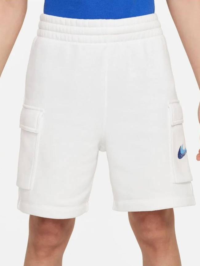 Short cargo nsw fleece blanc garçon - Nike