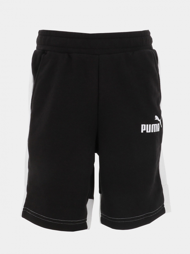 Short jogging essential block noir blanc garçon - Puma