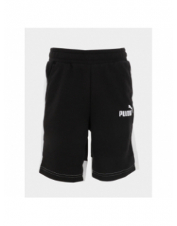 Short jogging essential block noir blanc garçon - Puma